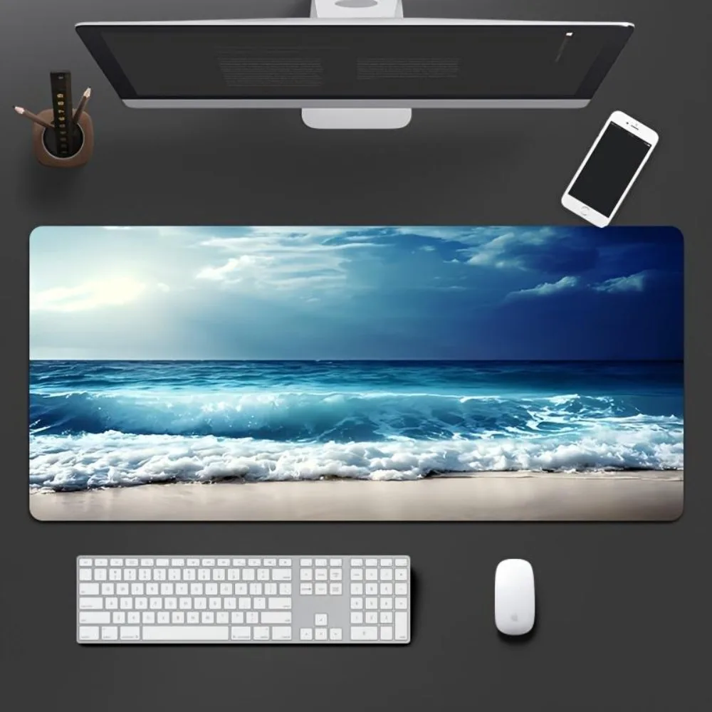 Player Paradise: High-definition beach-style mouse pad with rubber anti-slip base podkladka gamingowa repose poignet clavier