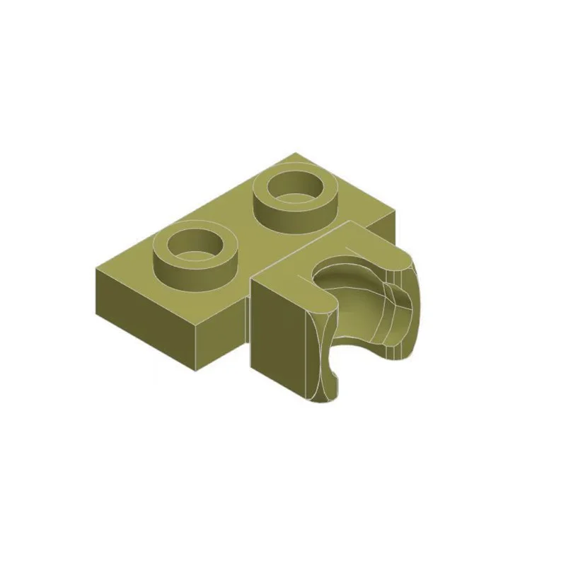 50 Stück 14704 Modifizierte 1 x 2 mit kleinen Anhängern, Sammlerstücke, modulare GBC-Spielzeuge für technische MOC-DIY-Bausteine, kompatibel – Detail 15