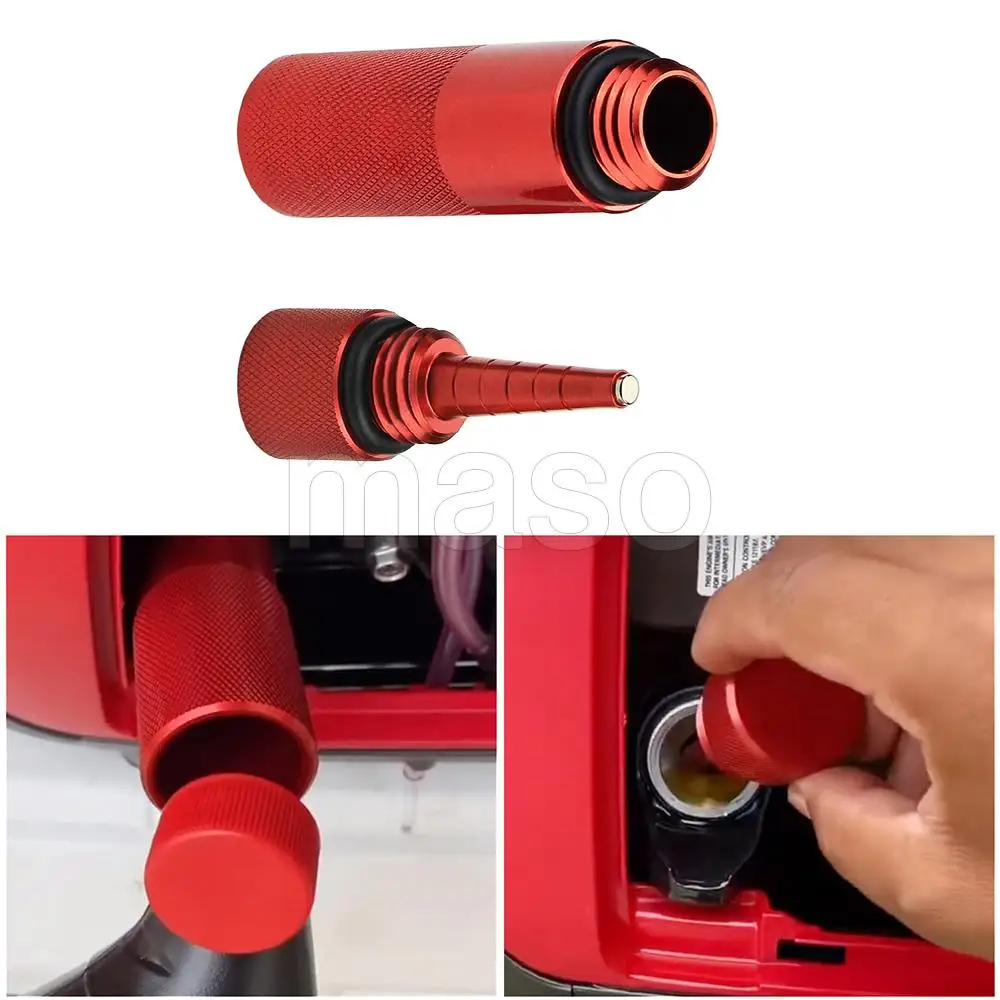 

Magnetic Oil Change Dipstick and Billet Oil Change Funnel For Honda Generator EU1000-3000 GX110 GX120 GX140 GX160 GX180