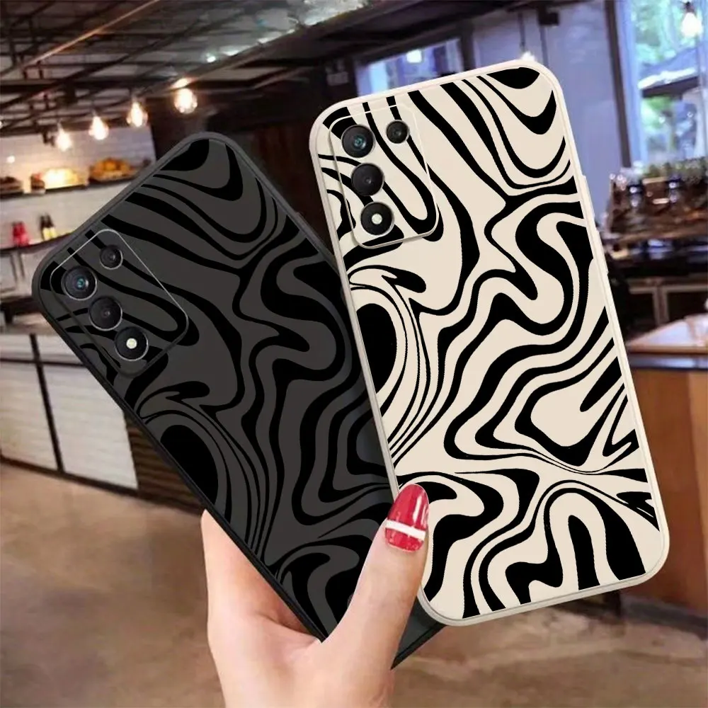 Zebra Stripe Pattern Silicone Phone Case For Samsung Galaxy S26 S25 S24 S23 S22 S21 S20 Ultra Plus FE 2022 5G Anti-Drop Cover
