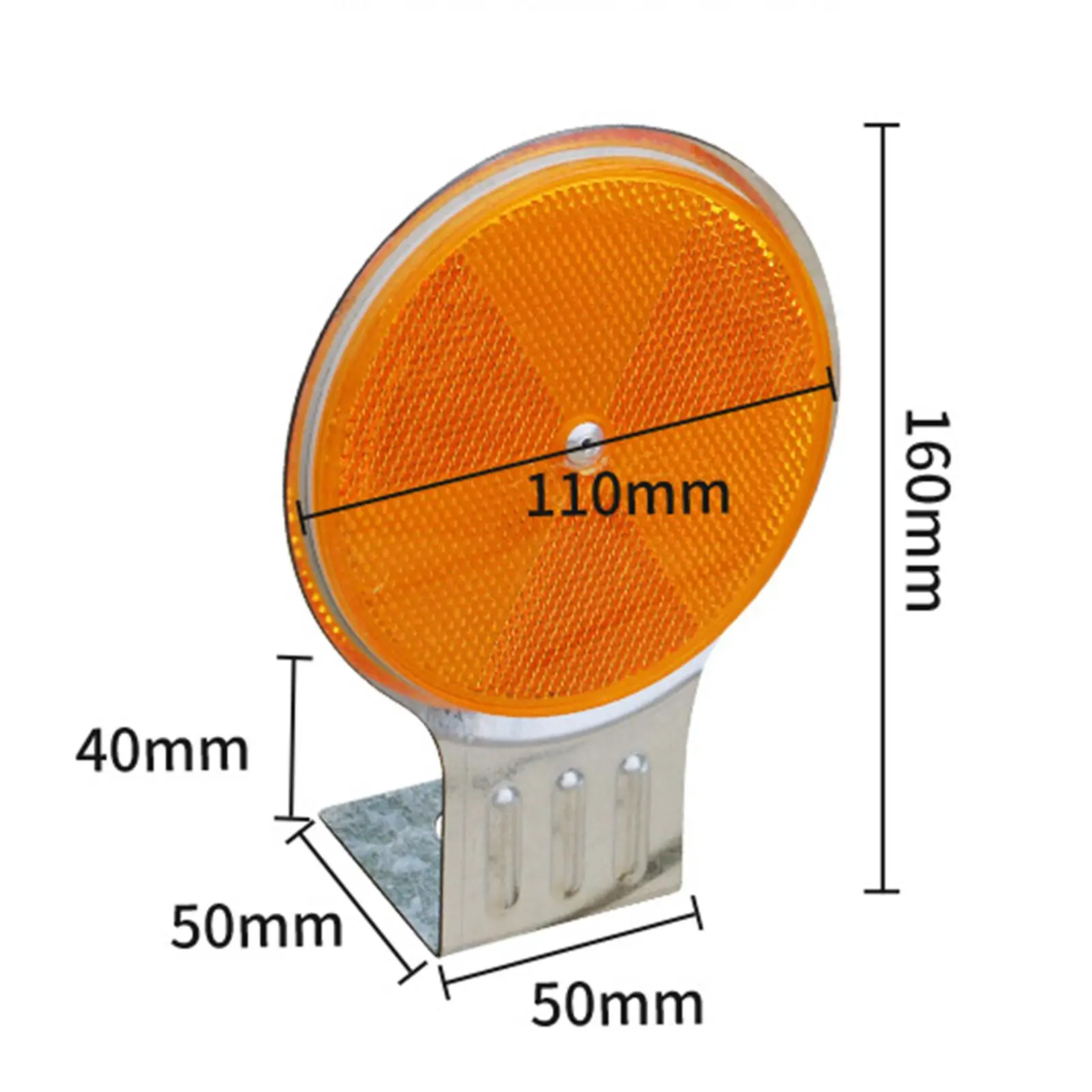 Marcador de entrada de automóveis sinal reflexivo refletor de entrada de garagem fácil instalação sinal redondo marcador de estrada para estacionamento de tráfego