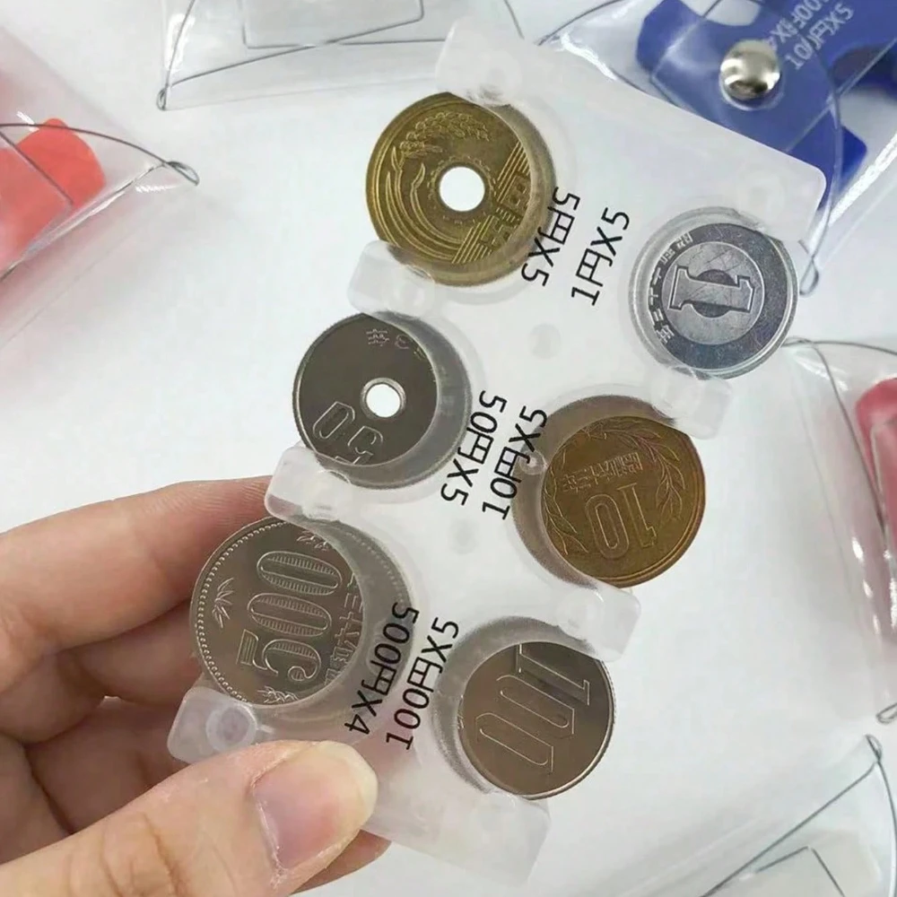 Japanische Münzhalter-Geldbörse, Münzgeldbörse, Mini-Geldbörse, PVC-Geldbörse, tragbare Kleingeldbörse, transparentes Kartenetui, Münzbox – Detail 5