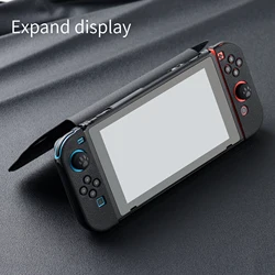 Nintendo Switch case 360 ° full surround leather case with detachable handle TPU soft case