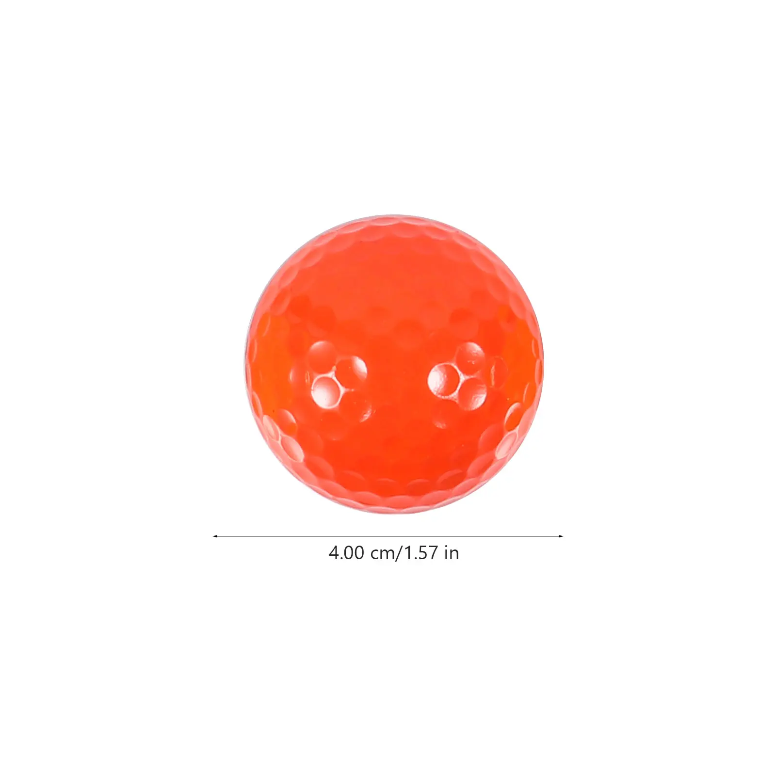 

5 Pcs Golf Balls 4cm Diameter Synthetic Rubber Safe Durable Reusable Ideal for Practice Bright for Beginners