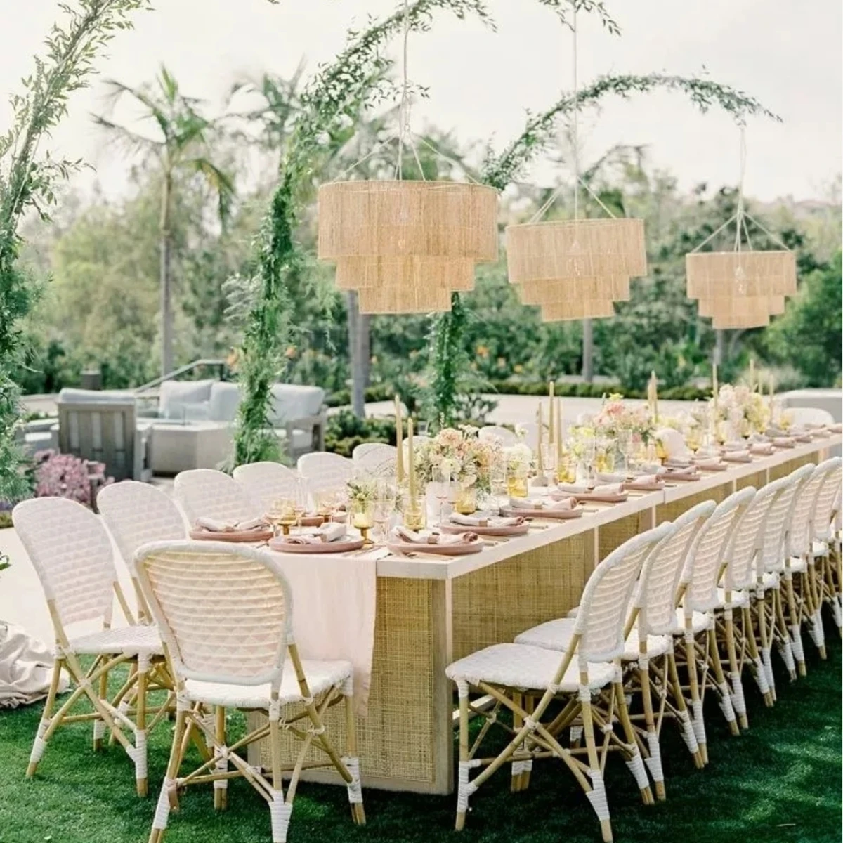 50pcs)wholesale outdoor Wooden folding white resin folding chiavari wedding tiffany wimbledon garden chairs