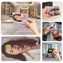 Korean Singer Lee Ji Eun IU Anmie Sticker Film Skin Cover For Credit Card Debit Bank Card Front