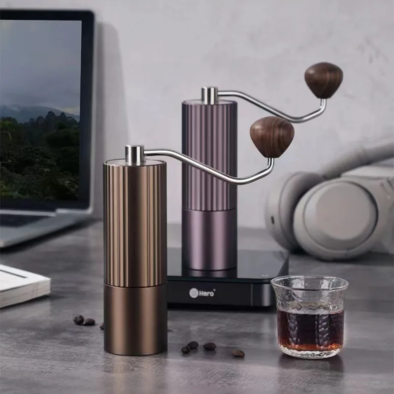 HERO Z3 New Manual Coffee Grinder High Quality Portable Mini  Adjustable Stainless Steel Burr For Kitchen Send Cleaning Brush