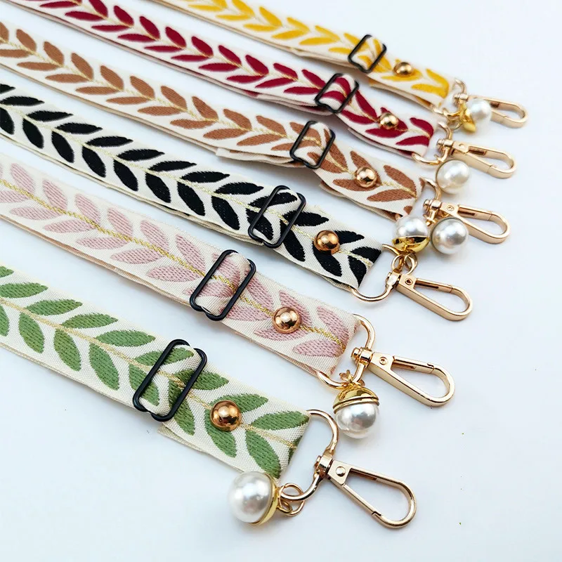 Adjustable Long Mobile Phone Lanyard Crossbody Card Neck Cord Clip Hang Lanyard Pearl Hanging Ornaments Charm Anti-lost Lanyard