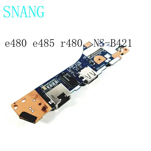 Used  FOR  Original laptop power switch button board for lenovo e480 e485 r480 power botton usb io board NS-B421 02dl870