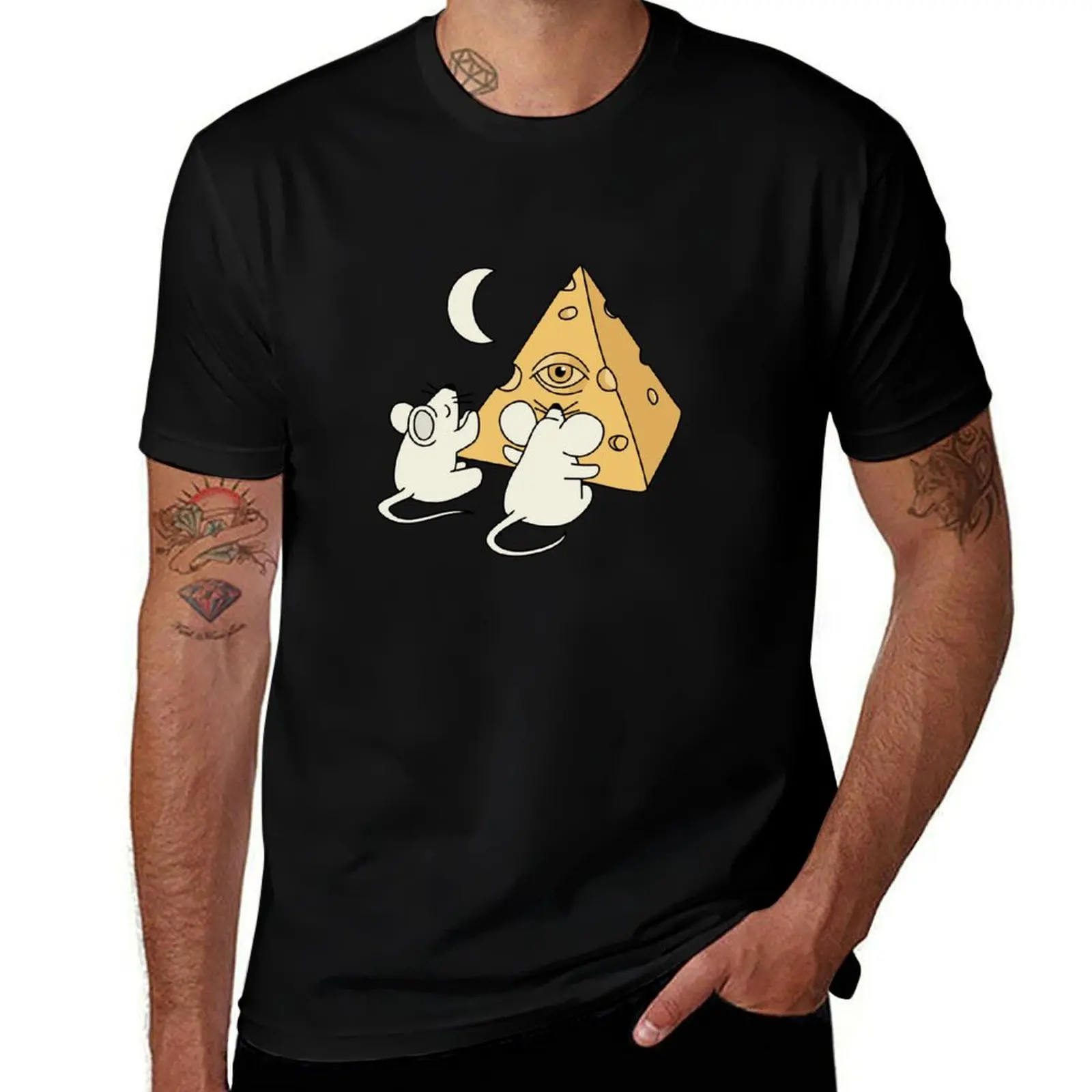 

cheese pyramid T-Shirt t shirts designer t shirts for man pack white t shirt man cotton T-shirt