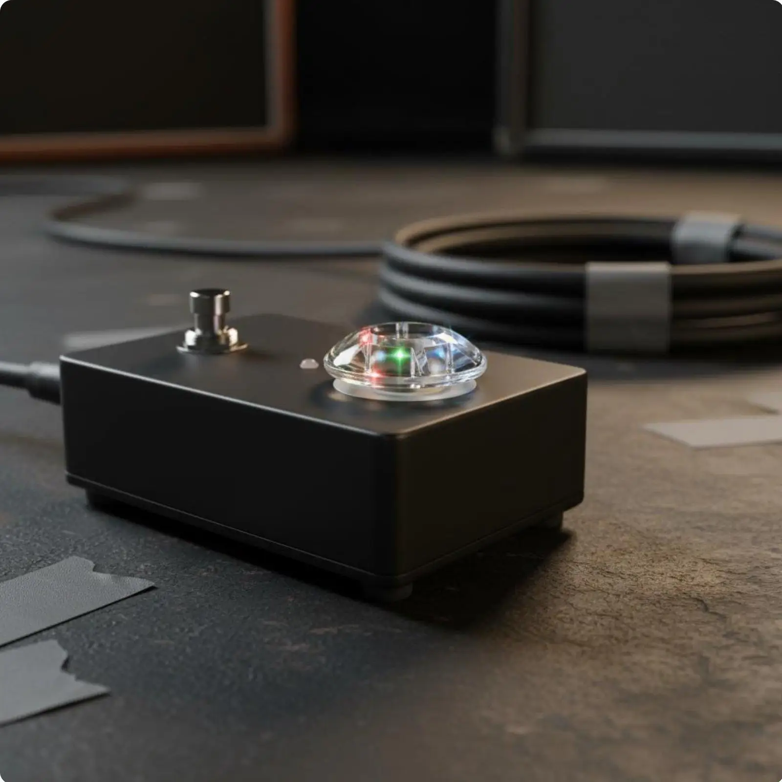 Capuchon de bouton ergonomique pour pédale de guitare, améliore la précision pour le commande du footswitch des pédales d'effets sur le pedalboard