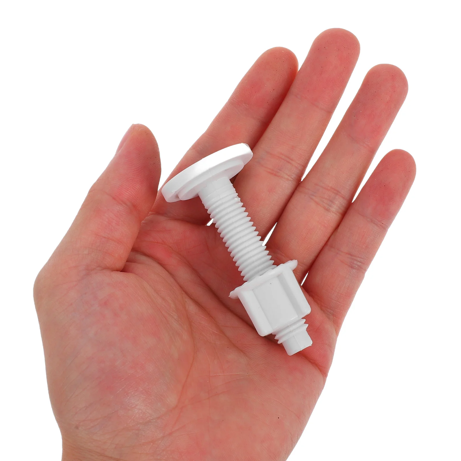 2 قطعة مسامير مقعد المرحاض استبدال البقاء ضيق البراغي البلاستيكية المكسرات مفصلات الأغطية الإفراج السريع دائم أداء طويل الأمد #4