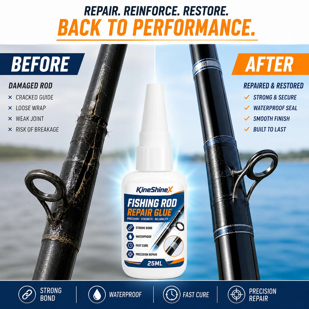 Colle de réparation pour canne - Fishing Rod Repair Kit avis et prix