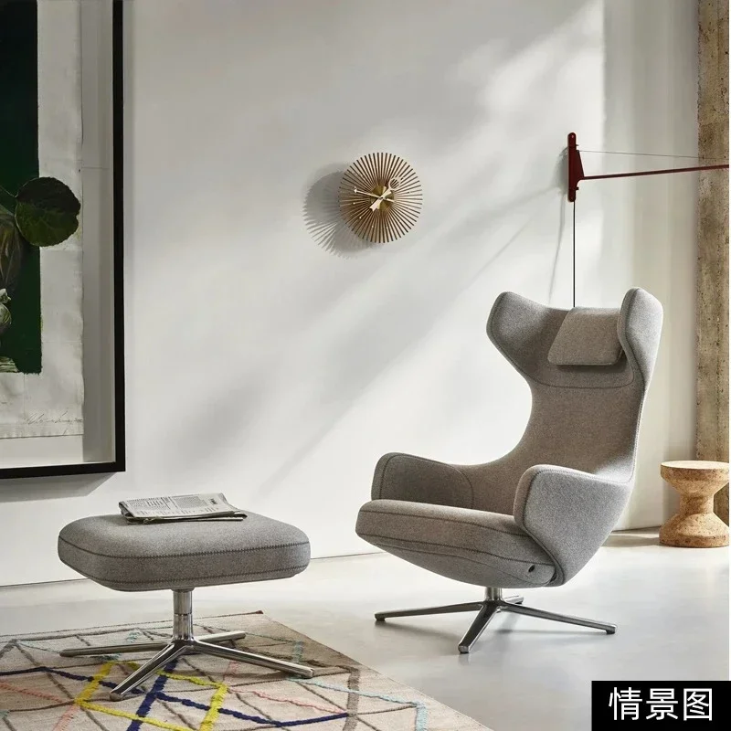 R Luxury recliner shaped cotton leisure chair Nordic recliner