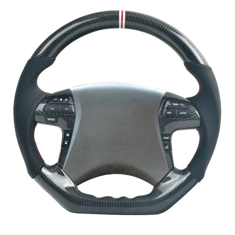 Customized Carbon Fiber Heated Steering Wheel For Toyota Camry Highlander Hilux vigo