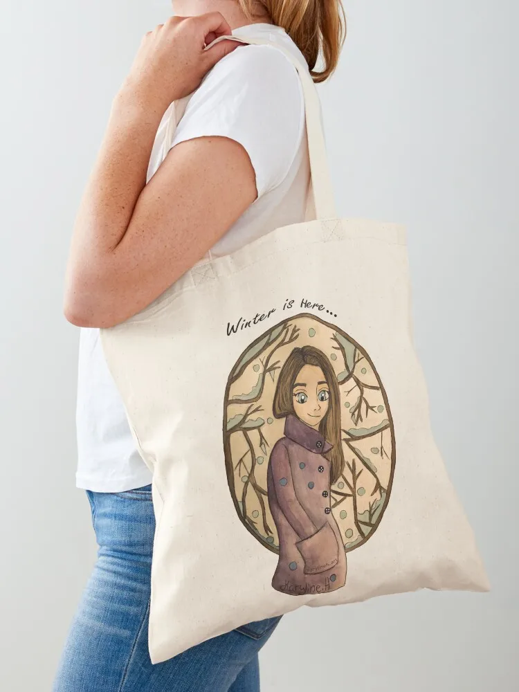 

Winter is here... Tote Bag Canvas Customizable tote bag bag for beach Women's