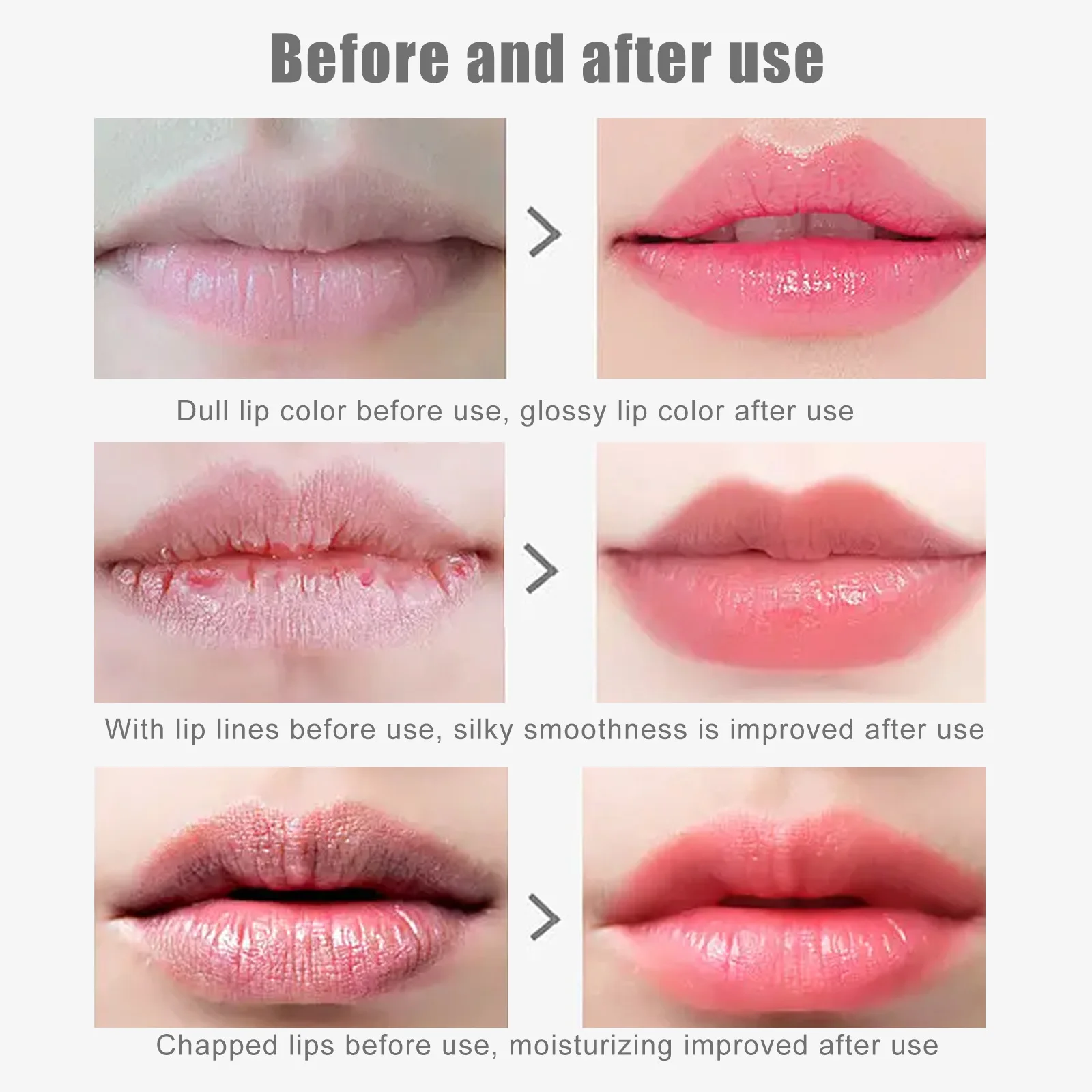 Lip Plumping Gloss Oil Moisturizing Lip Balm Lipstick Exfoliating For Pink Lips Care Moisturizer Female Makeup Korean Cosmetics