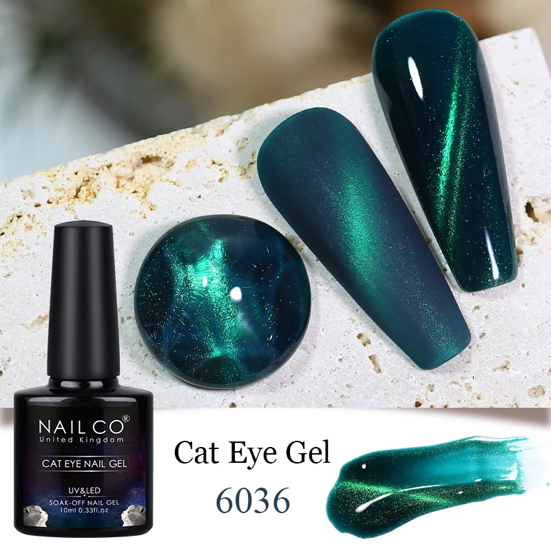 NAILCO Transparent Cat Eye Gel polish Crystal Magnetic Gel Nail Polish Nails Semi Permanent Varnish UV Gel Nails Art Vernis Soak