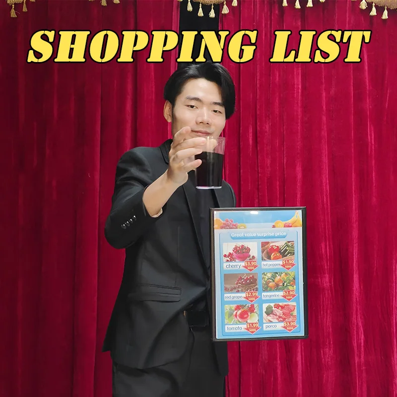 Shopping List By Angel Magic Tricks Appearing/Disappearing From Empty Stage Magie Props Professional Magician Illusions