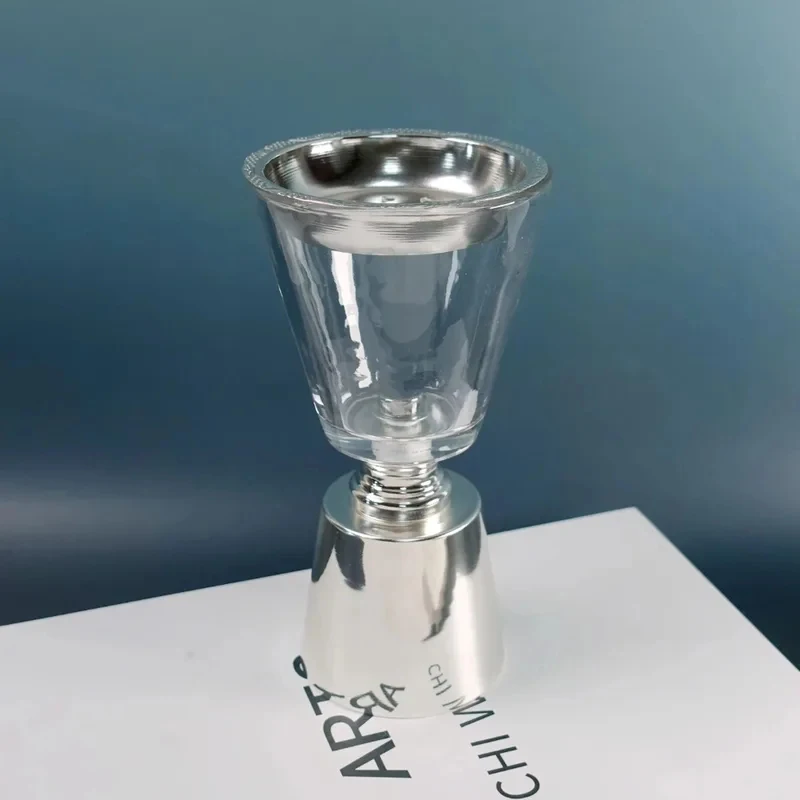 high quality Exquisite Ple Glass Dubai Carbon Suitle Party Ftival Decoration Aric Silver Metal Incense