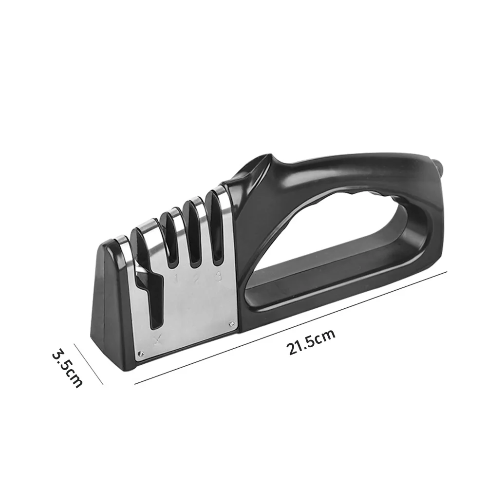 Kitchen-specific ceramic knife sharpener! Four-in-one function, suitable for both home and commercial use.