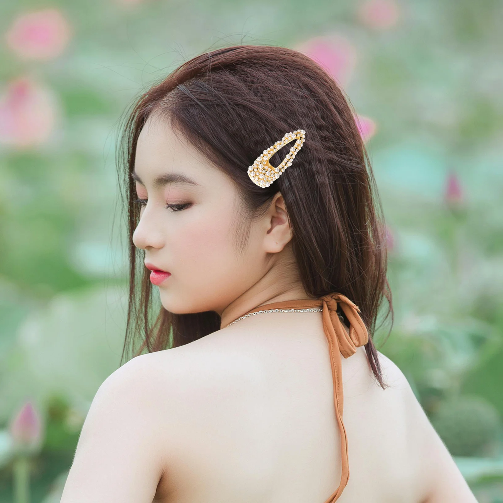 

3Pcs Pearl Duckbill Hair Clips Fashion Elegant Lightweight Decorative Barrettes for Wedding Parties Daily Wear