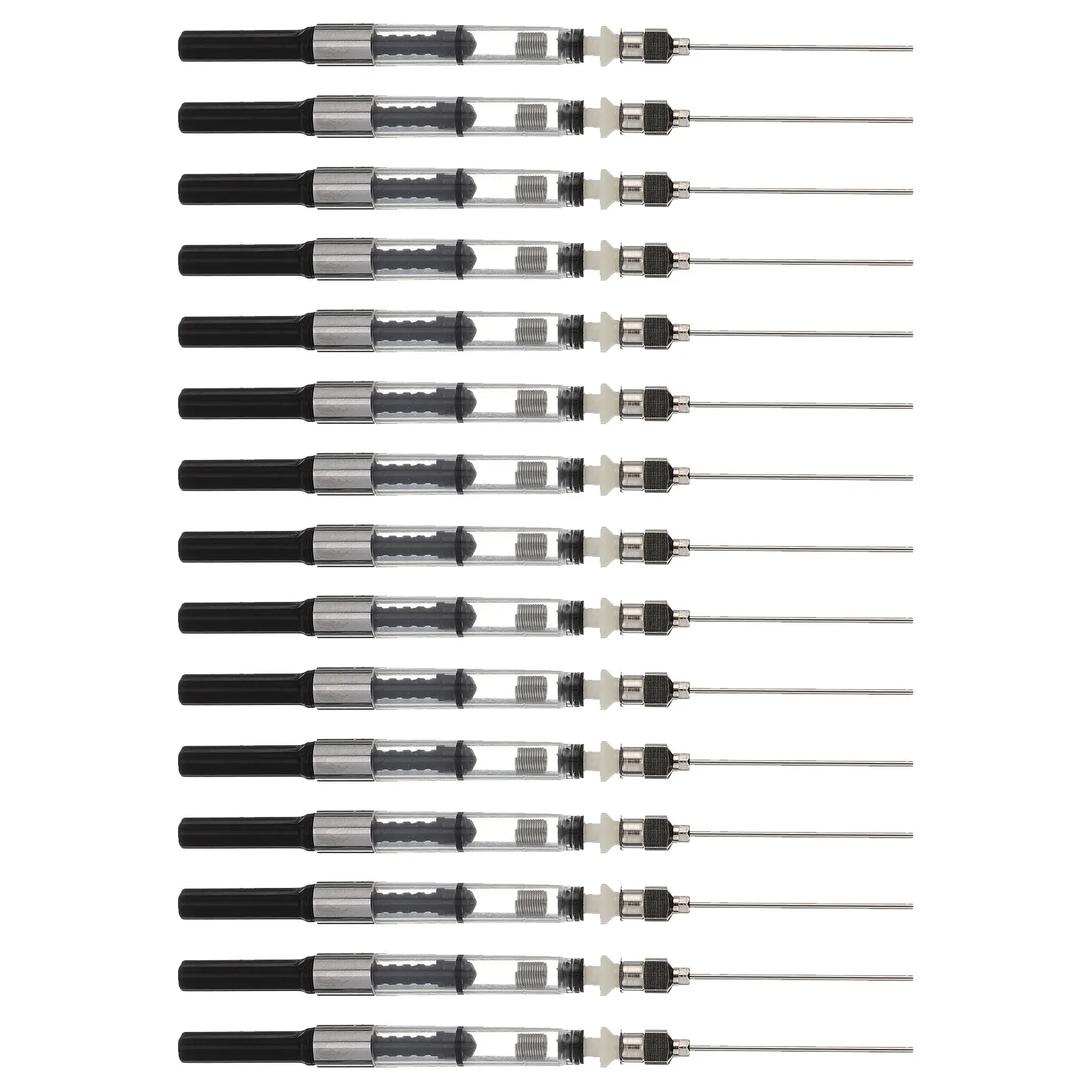 Набор из 20 шприцев-наполнителей для перьевых ручек, компактный портативный пружинный конвертер, совместимый с картриджами 3,4 мм и 2,6 мм, универсальный для перьевых ручек