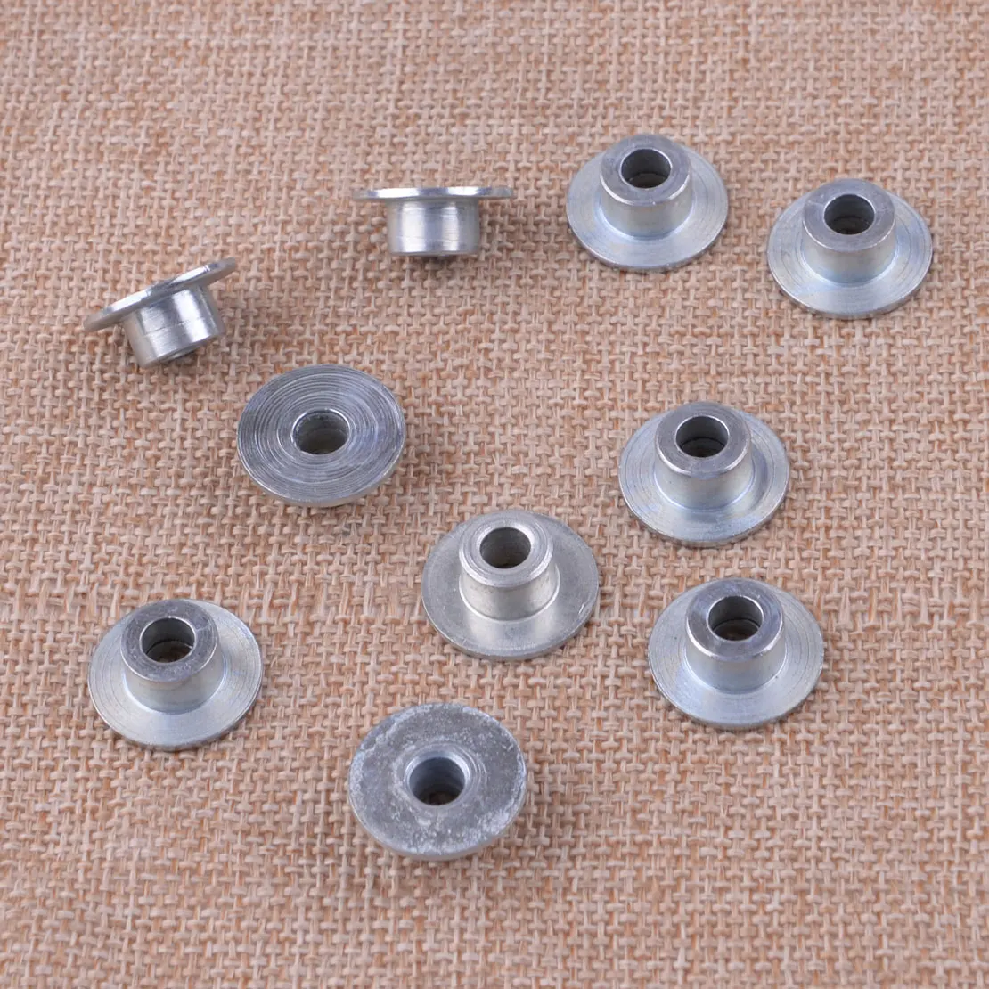 LETAOSK 10pcs Metal Brake Handle Bushing Sleeve Spacer Washer Silver 503775201 Fit For Husqvarna 362 365 371 372 372XP Chainsaws