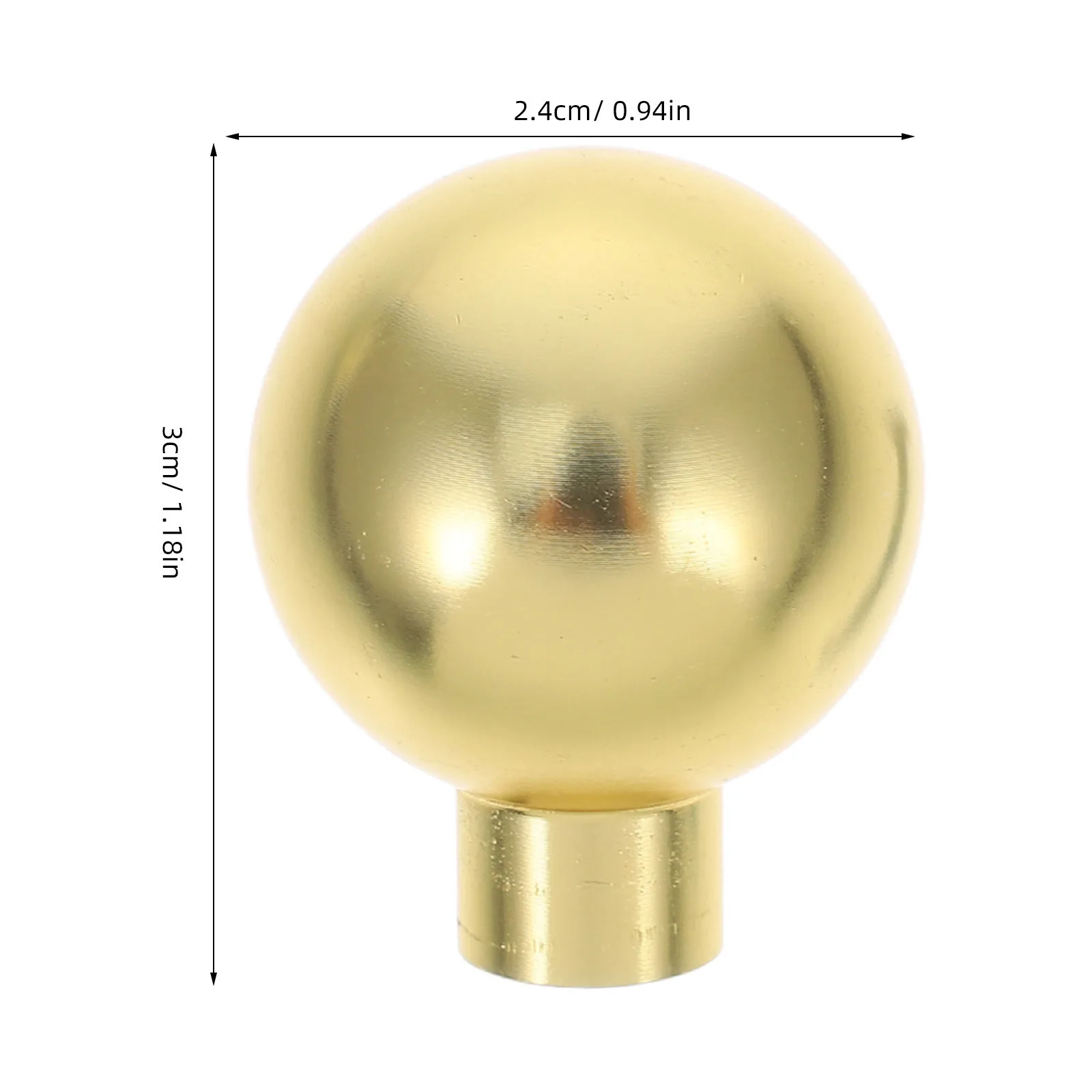 Manopole per mobili a sfera rotonde dorate da 4 pezzi Maniglie per cassetti hardware moderne per cucina, bagno, camera da letto, pomelli per comò vintage