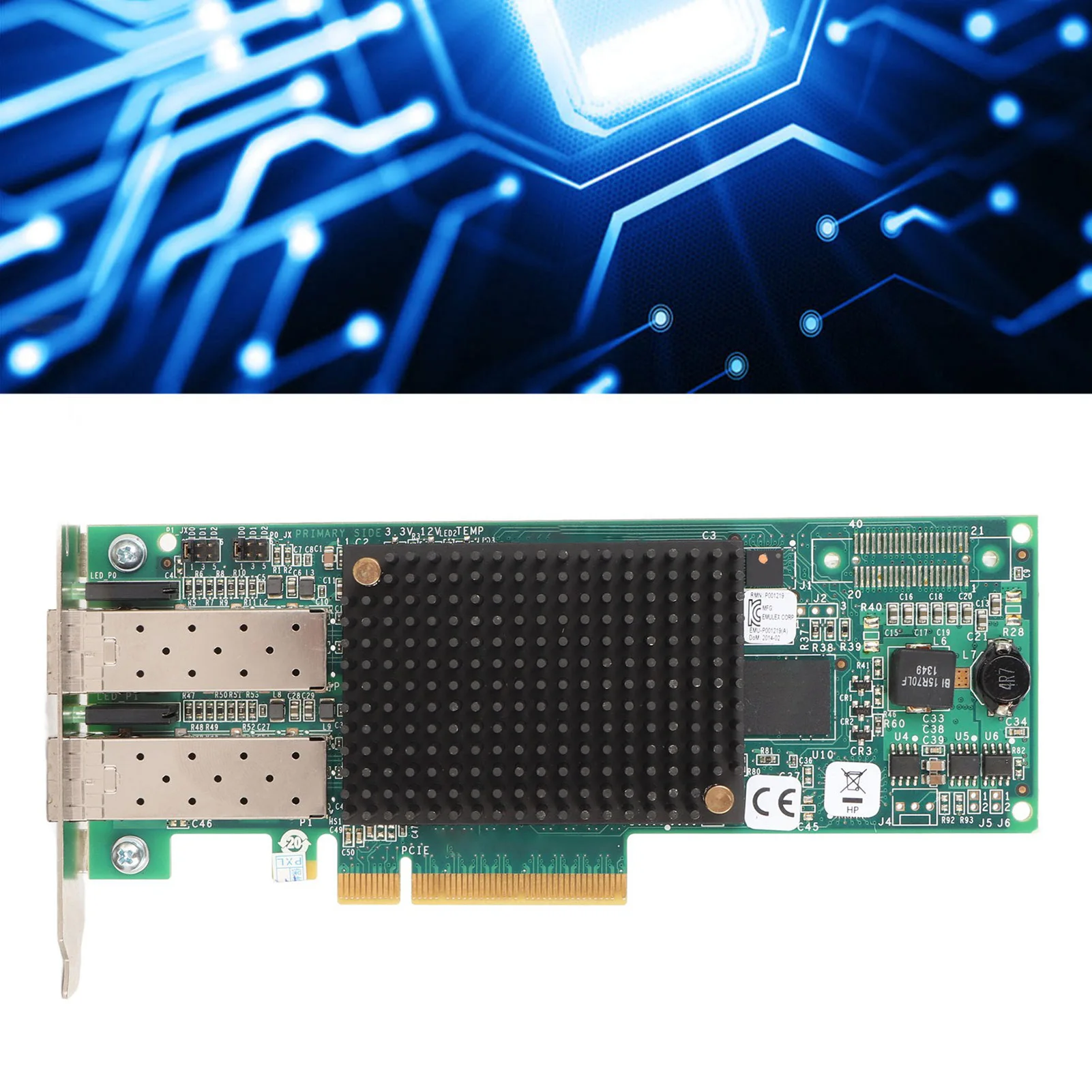 AJ763 63003 8Gb  PCIE HBA Card Dual Port Bi Directional Communicate  Adapter Card for Data   HBA Card