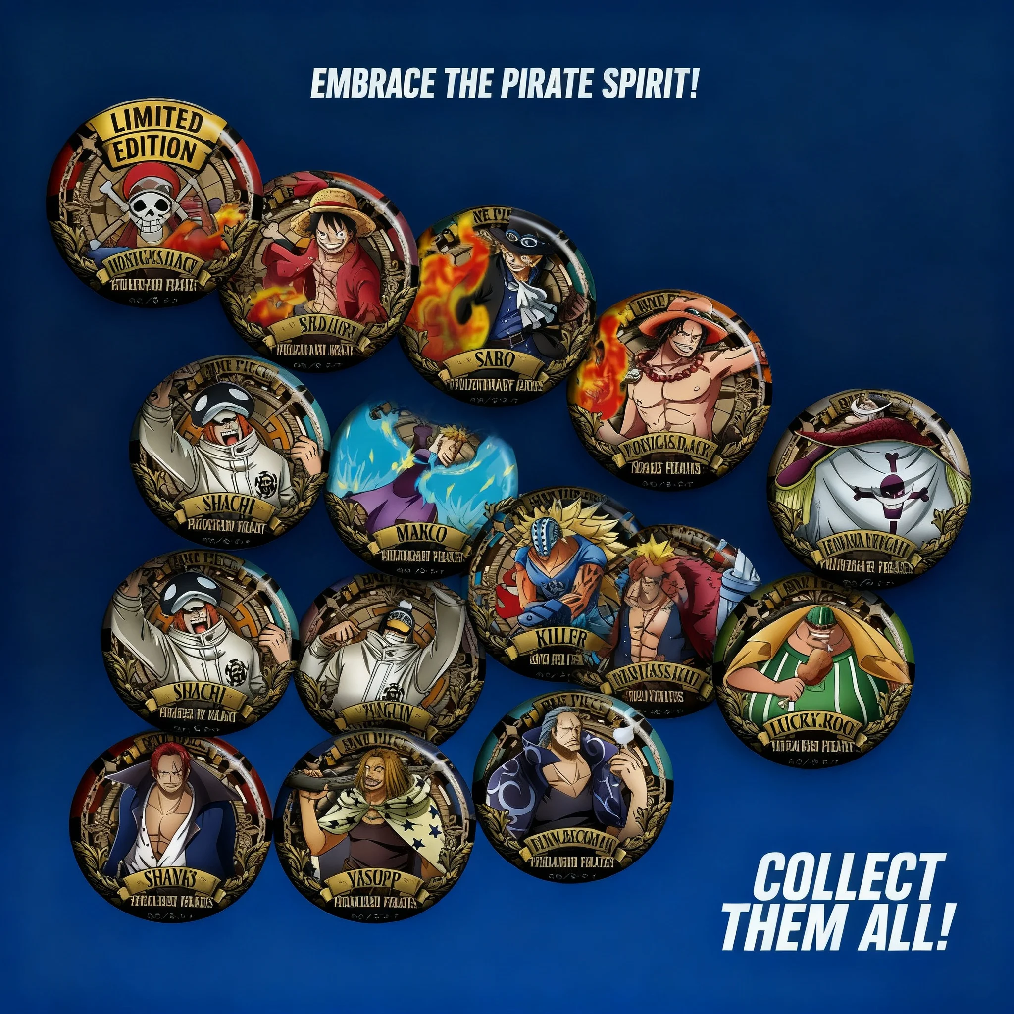 

Значок-брошь в стиле C для косплея Луффи из аниме One Piece, аксессуар для поясной сумки, для коллекции фанатов аниме ONE PIECE