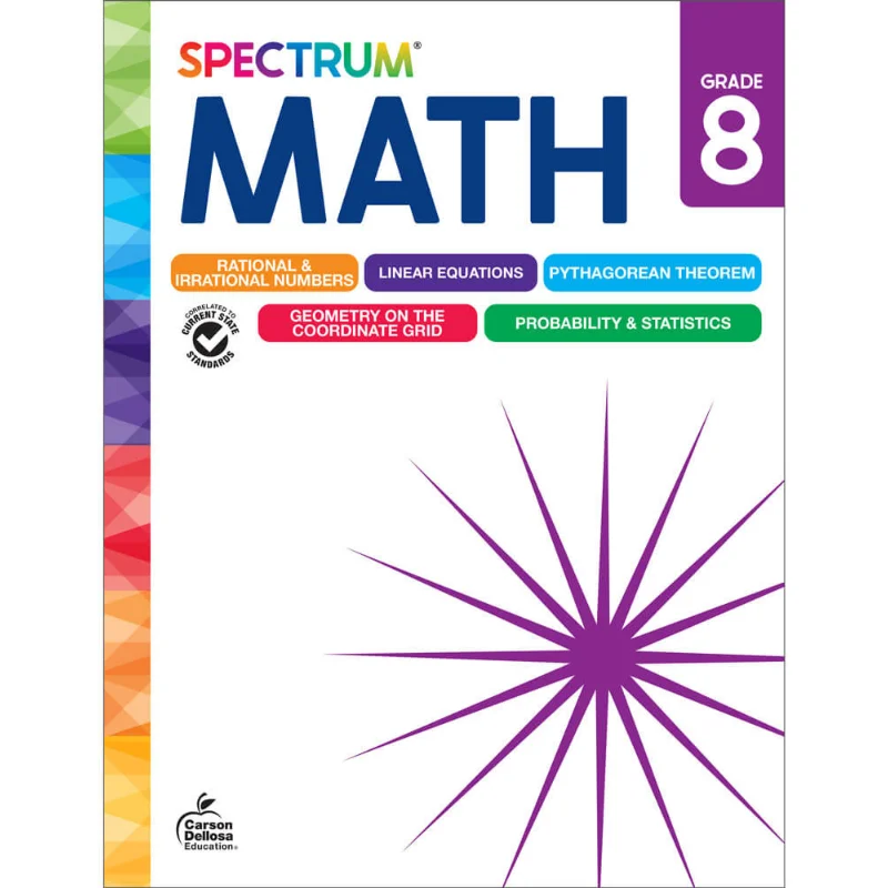 

Spectrum Math Workbook Grade 8 Spectrum Carson Dellosa Education 9781483871516 Book