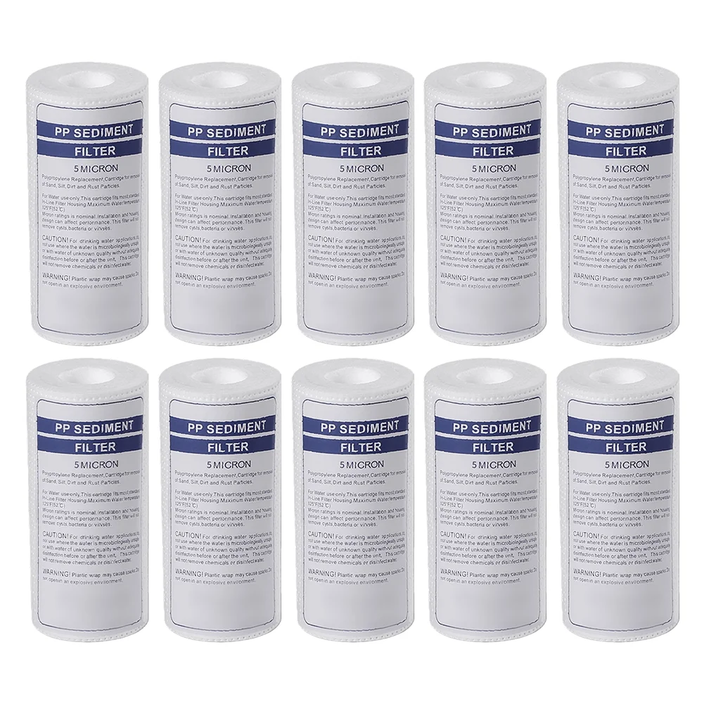 Replacement Set PP Cotton Filter Sediment Removal Particle Removal Heat Resistant Pressure Resistant Easy Replacement