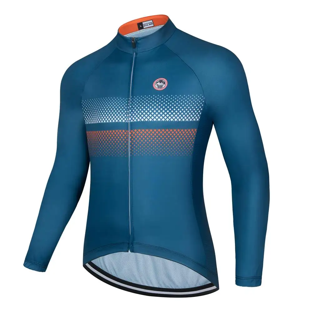 Men's New Cycling Long Sleeve Top MTB Road Bike Outdoor Professional High Stretch Cycling Jersey Team Bicycle Clothings