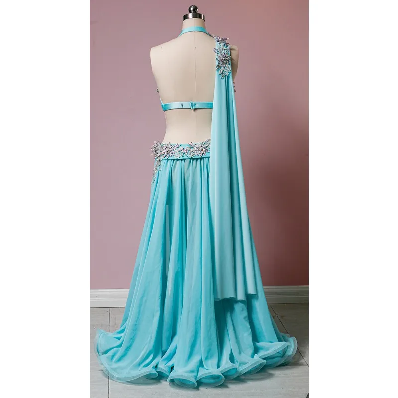 맞춤형 벨리 댄스 슈트 공연 의상 여성 의류 섹시한 레이스 술 드레스 밸리 댄스 브래지어 팀 경쟁 유니폼