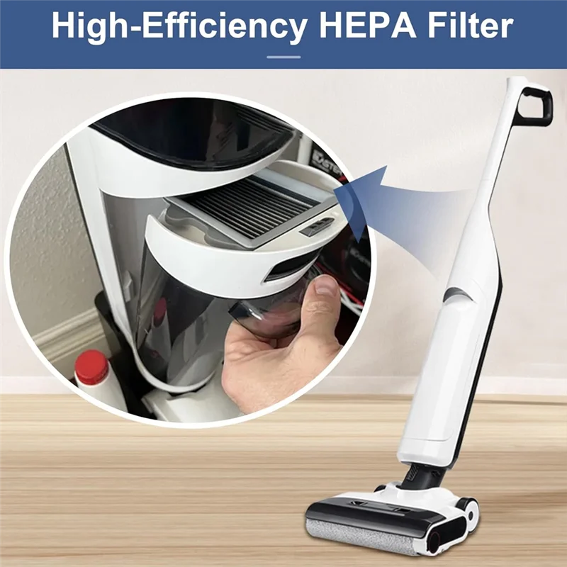 مرشحات ABVJ-HEPA لـ Roborock Flexi/Flexi Lite/Flexi Pro ملحقات المكنسة الكهربائية الرطبة/الجافة قطع غيار