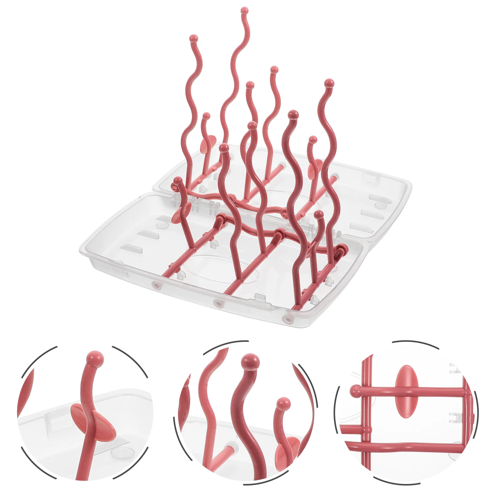 Storage Rack Bottle Drainer Baby Utensil Holder Drying Rganizer Pp Kitchen Organizer Cup