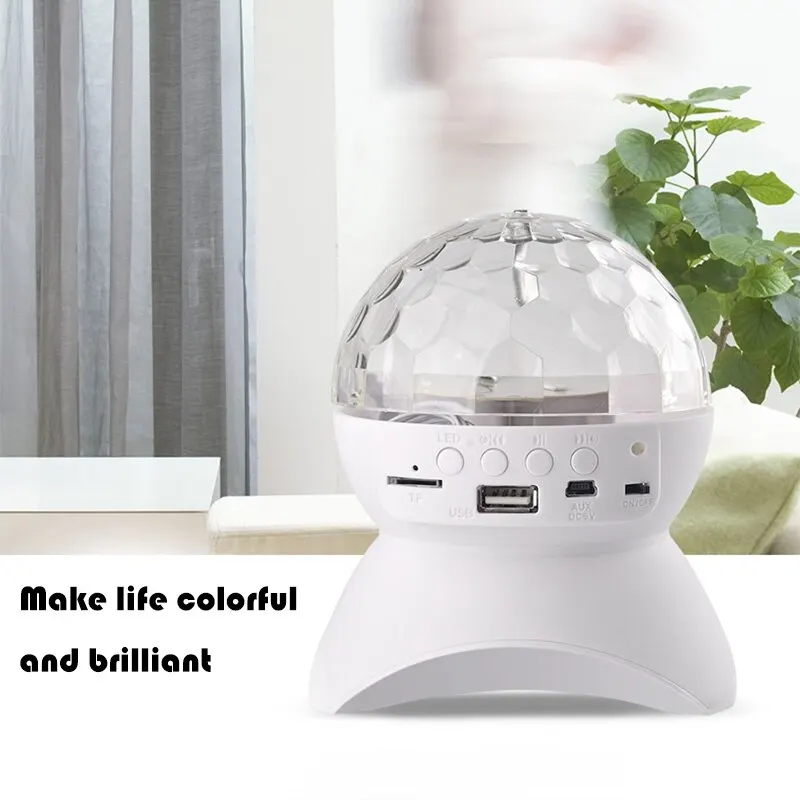 Bluetooth Acoustic Light Projection Light Dance Table Light Led Colorful Light Ktv Dazzling Light Rotating Small Magic Ball