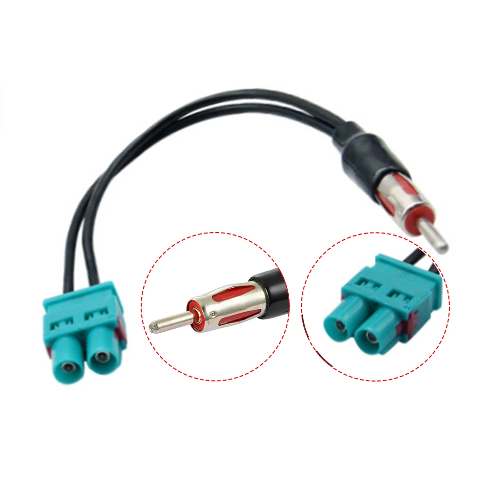 Car Audio Cable Adaptor Antenna Dual Fakra - Din Aerial Antenna Adaptor Dual Fakra RF Radio Antenna for VW RNS510 RCD510 Jetta