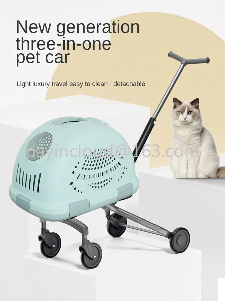 Small Dog Dog Detachable Trolley Go out Fantastic Product Pet Stroller Cat Outing Cart Portable Foldable