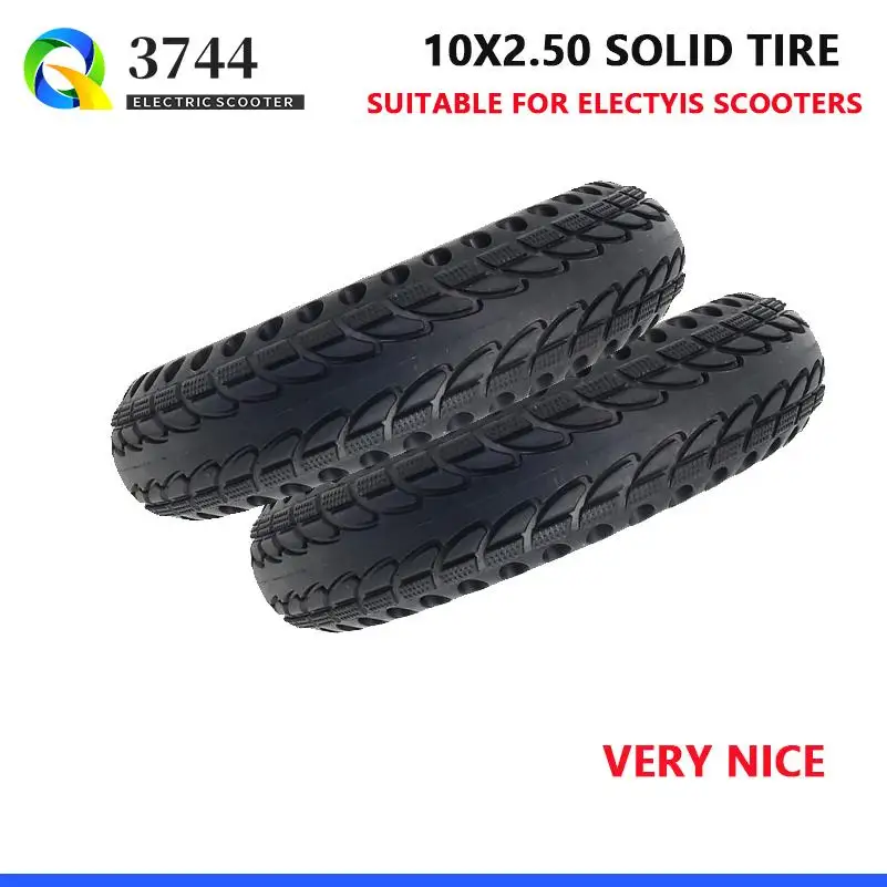 

Scooter solid tire Good quality for Electric Scooter 10x2.5 Solid non-pneumatic tires for vehicles 10x2.5 Ding based fetus