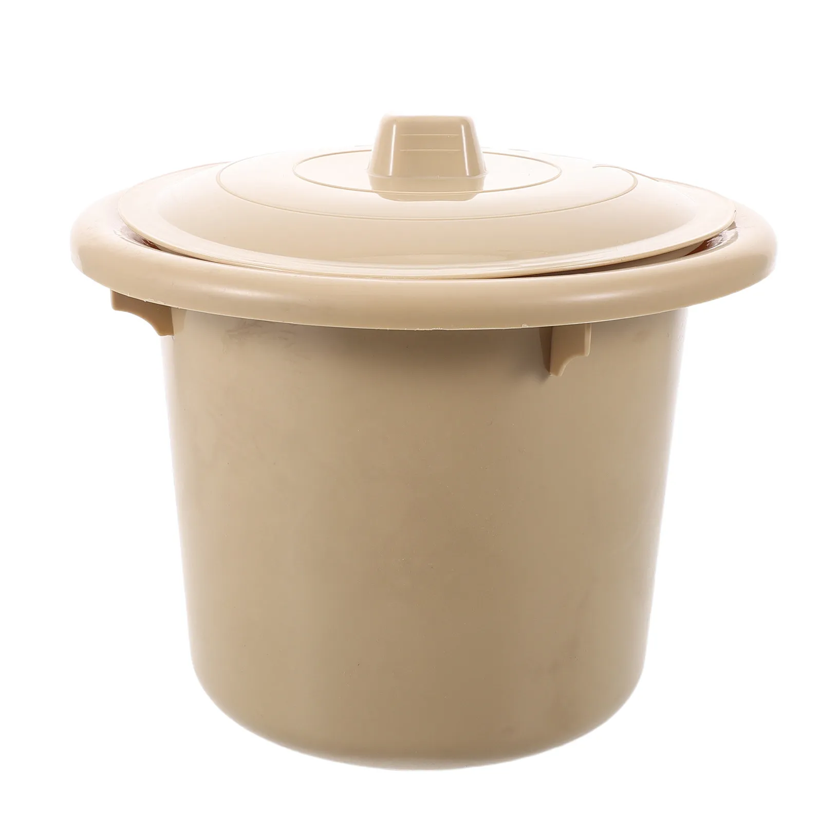 Thickened Plastic Urinal Spittoon Portable Bedside Commode Bucket with Lid Adult Night Potty for Elderly Men Women Home