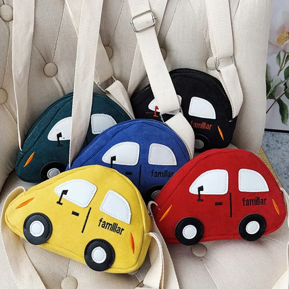 Boys Girls 3D Diagonal Shoulder Bag Crossbody Bag School Bags Cartoon Car Bag Backpacks