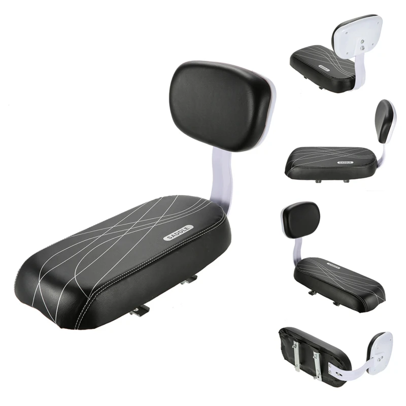 Bicycle Accessories Part Rear Seat With Backrest Mountain Bike Comfort Child Seat With Back With Handle Armrest Footrest Pedal