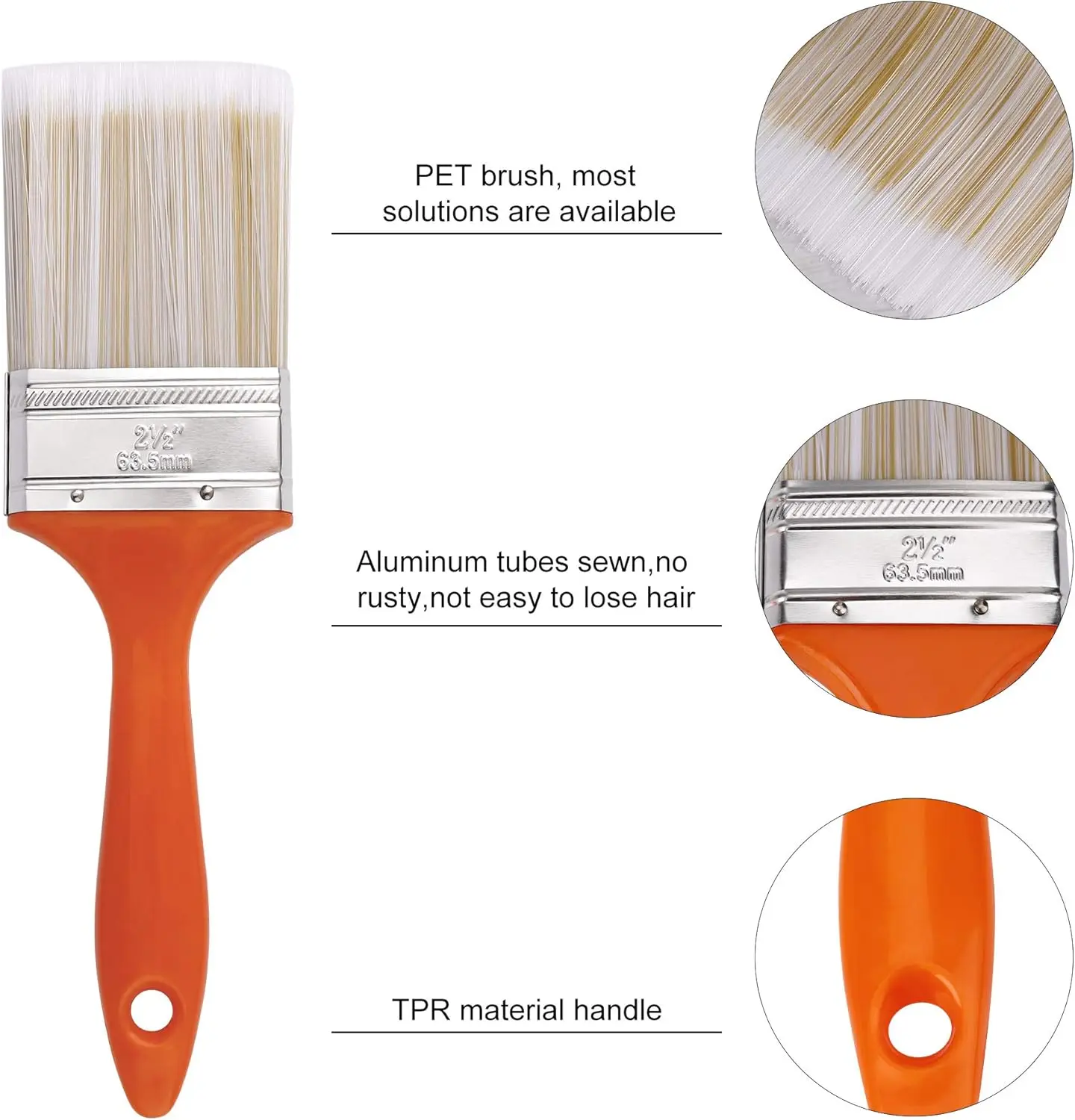 1-6 Inch Microfiber Paint Brushes Soft Bristles Detailing Brush Dusting for Auto Interior Arts Crafts Keyboard Painting Tools