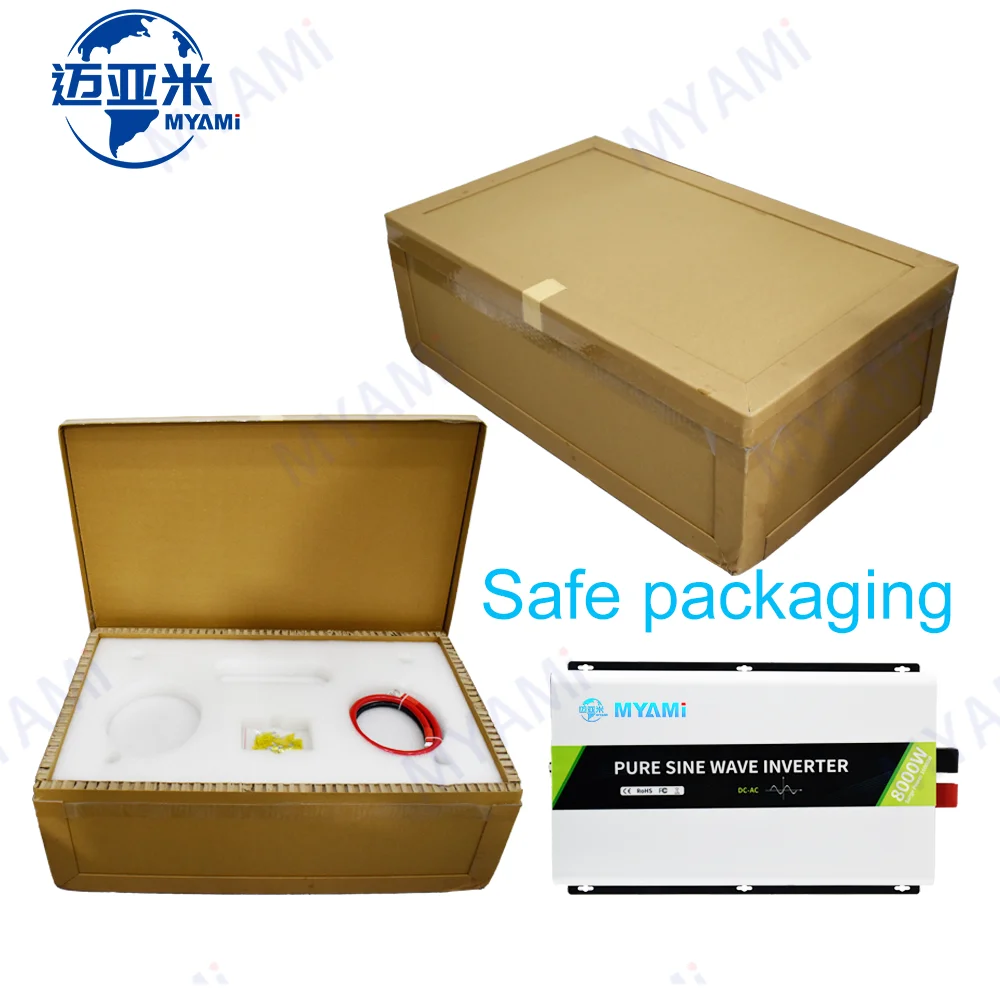 

Myami 8000w Peak Solar Power Inverter 16000w Dc 24v 48v Ac 110v 220v Off-grid Pure Sine Wave Air Conditioner Motor Industrial