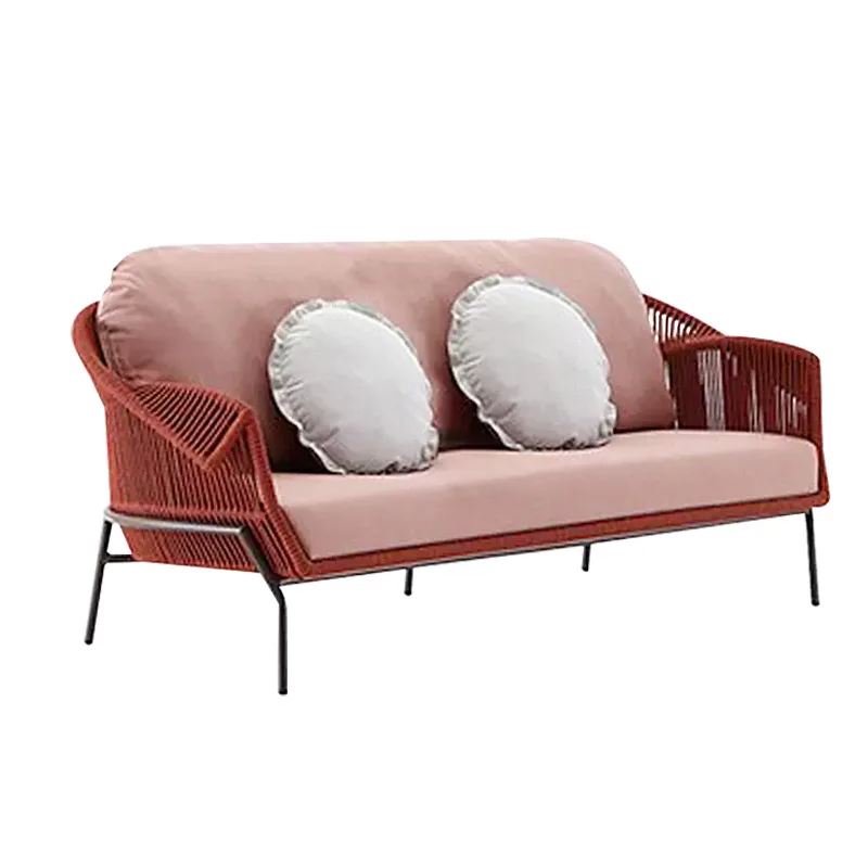 

Outdoor rattan sofa combination villa hotel courtyard balcony chair single outdoor coffee table leisure furniture
