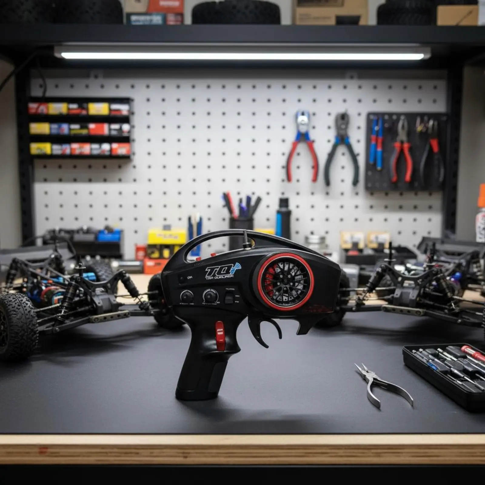 

RC Controller Handwheel Modification Kit CNC Machined Controller Handwheel with Brake Disc Controller Control Handwheel