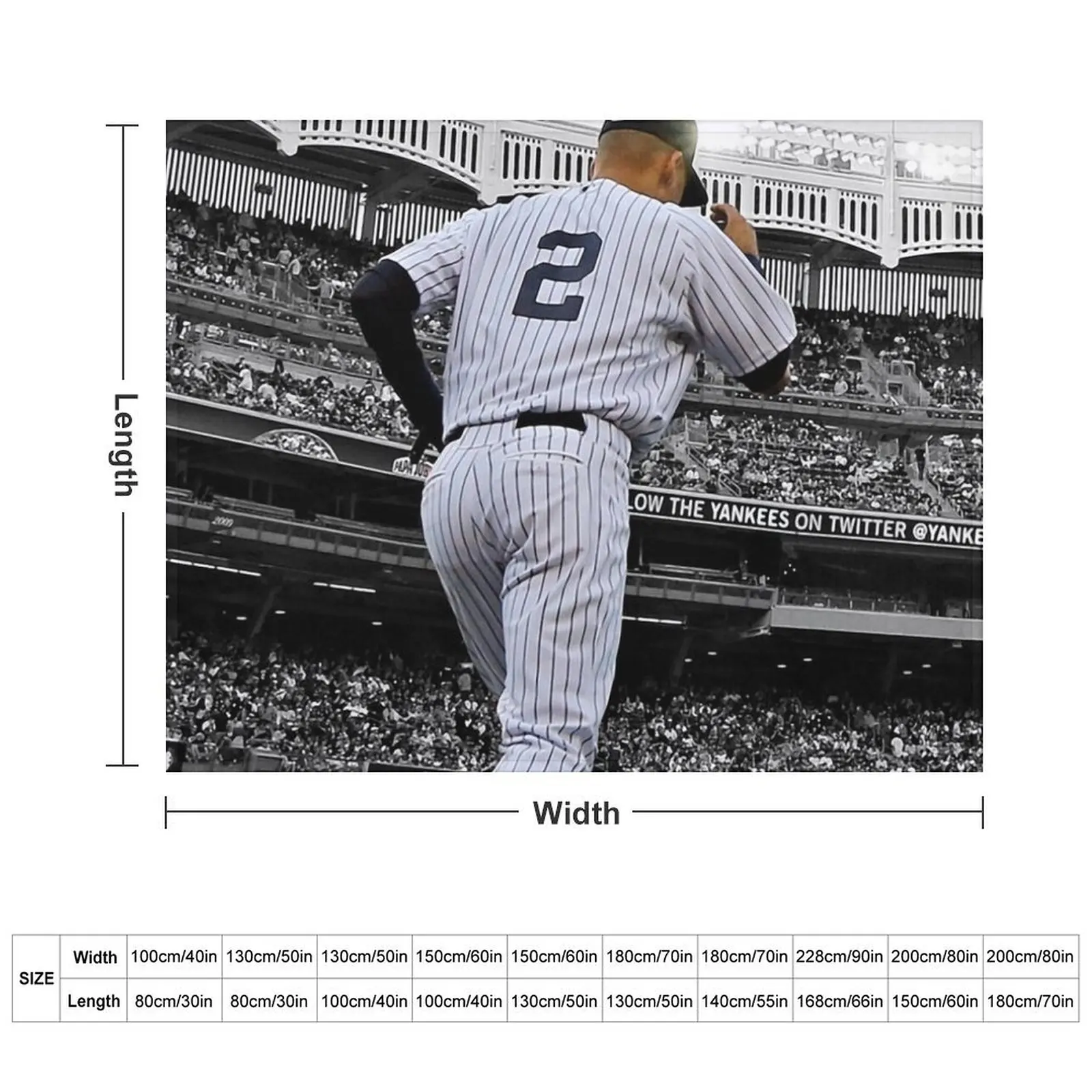 Derek Jeter Throw Blanket Luxury Picnic Blankets