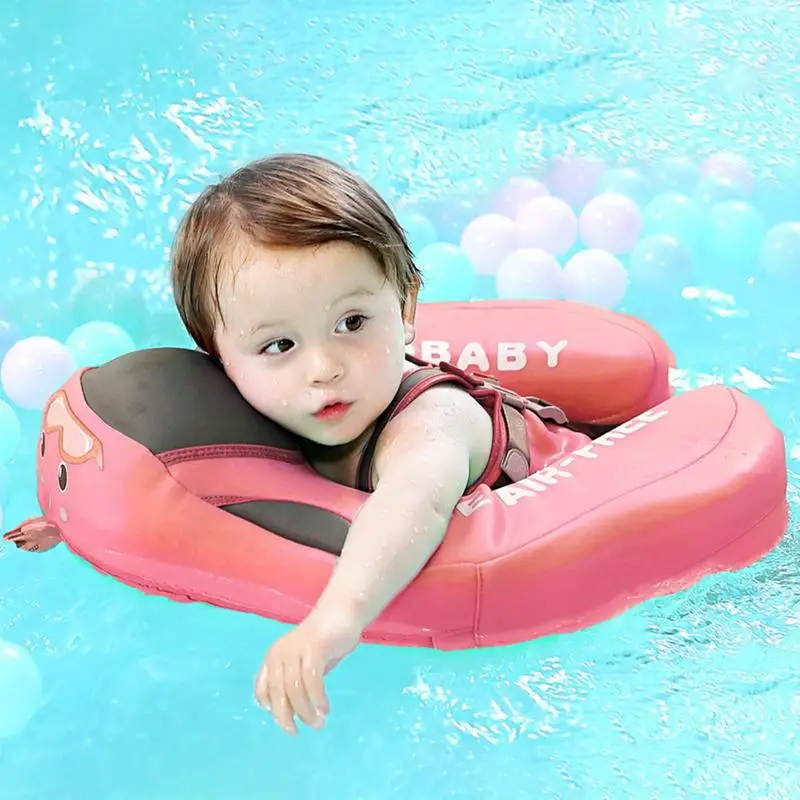 Baby Pool Float With Canopy Newborn To 24 Months Swimming Float With Canopy Infant Pool Float For Home Wading Sports In Summer